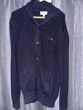 Goodfellow & Co Men's Dark Navy Shawl Collar Cardigan